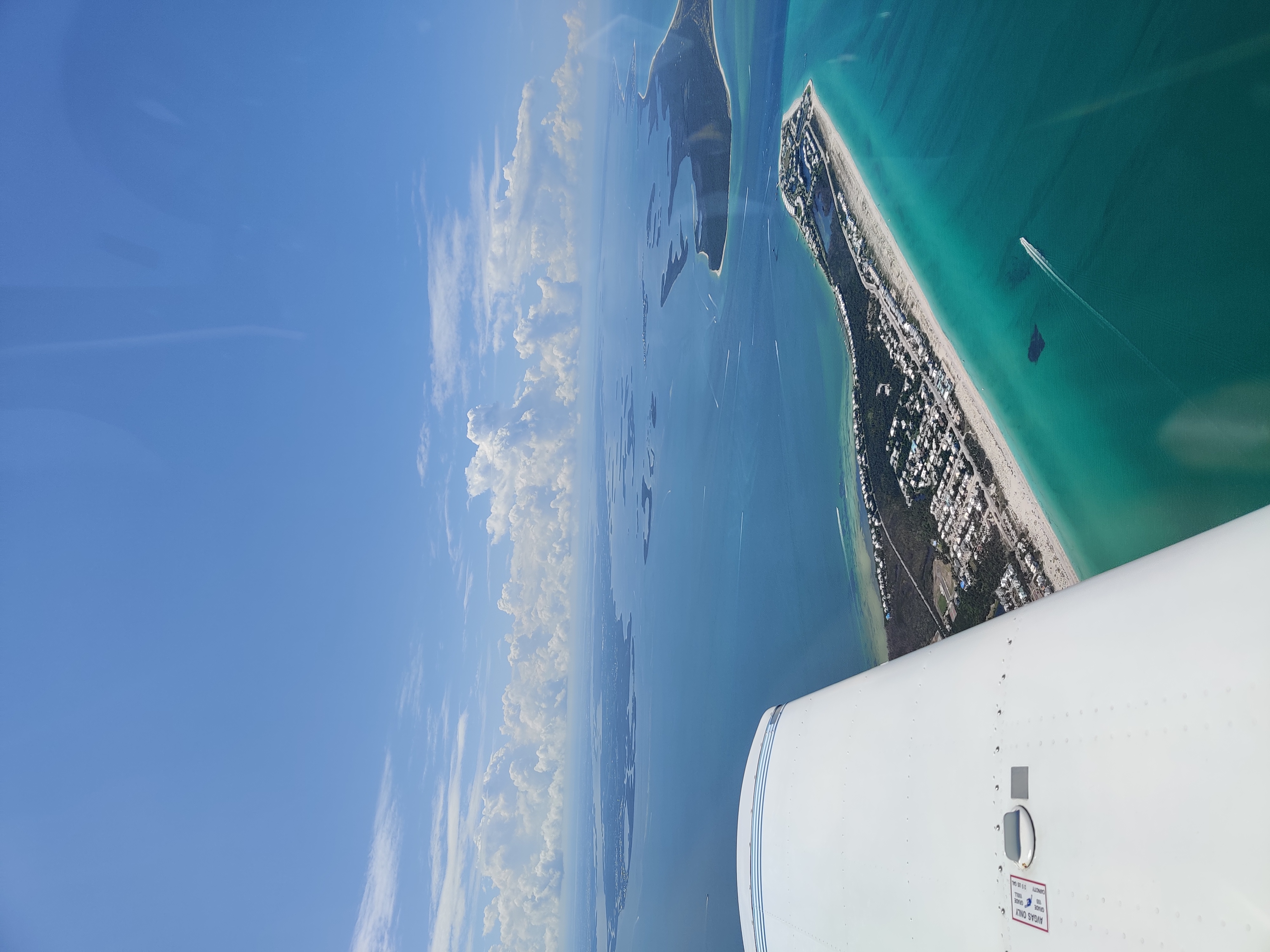 Flying over the Florida coastline - weather considerations